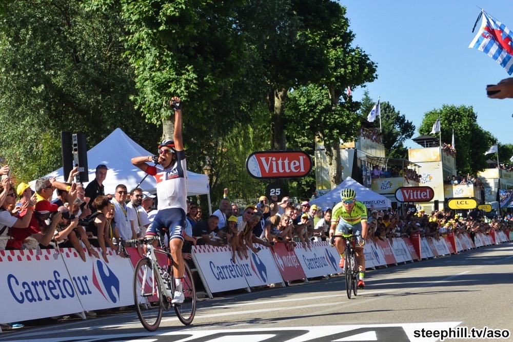 Tour de France 2016 - 17/07/2016 - Etape 15 - Bourg-en-Bresse/ Culoz (160 km) - Jarlinson PANTANO (IAM CYCLING) s'impose a Culoz