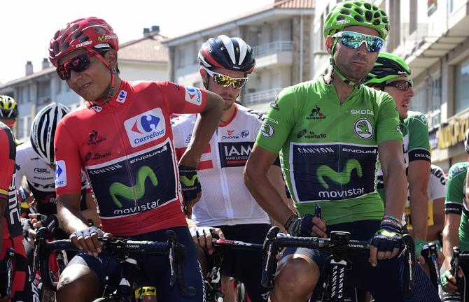 Nairo Quintana e Alejandro "Bala" Valverde (Movistar)