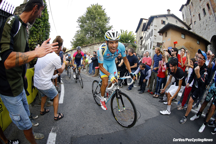 Bergamo - Italy - wielrennen - cycling - radsport - cyclisme - Fabio Aru (Italy / Team Astana) pictured during Il Lombardia 2014 - Giro di Lombardia - photo LB/RB/ Cor Vos © 2014