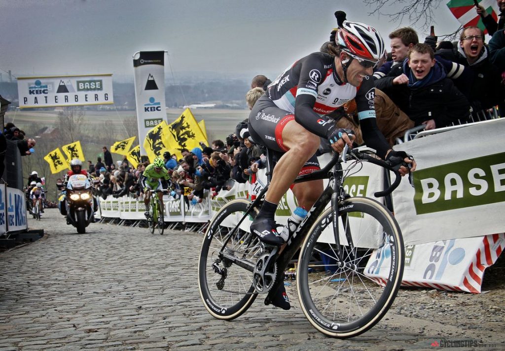 Wevelgem - Belgium - wielrennen - cycling - radsport - cyclisme - final escape Fabian Cancellara (Switzerland / Team Radioshack Leopard) - Peter Sagan (Slovakia / Team Cannondale) pictured on the Paterberg climb during The Tour of Flanders 2013 in Oudenaarde - Belgium on 31- 03 -2013 - photo Wessel van Keuk/Cor Vos © 2013